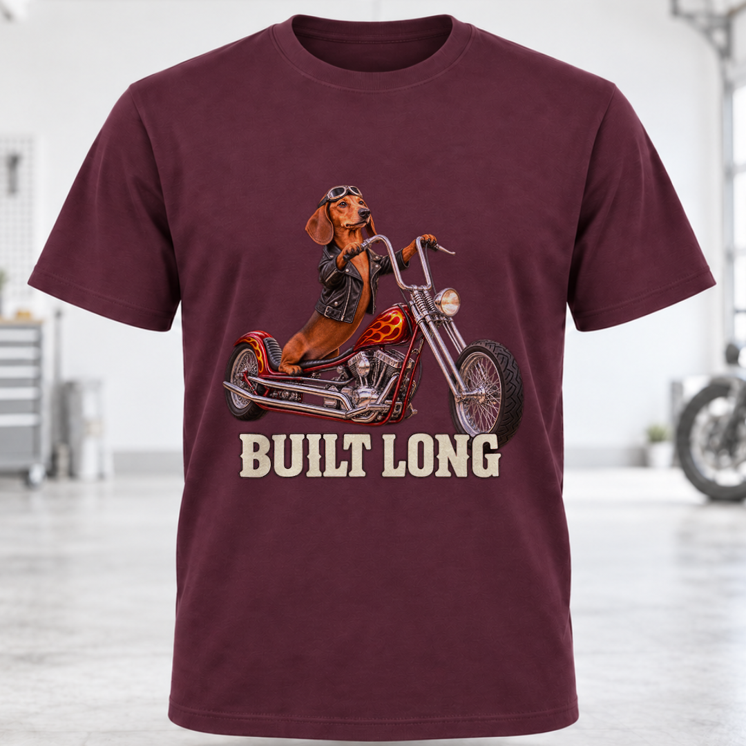 Built Long Motorcycle T-Shirt