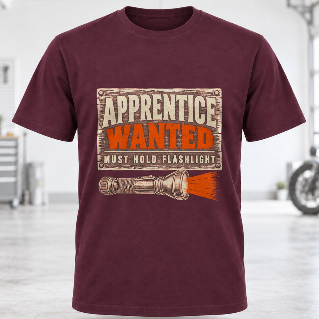 Apprentice Wanted Flashlight T-Shirt