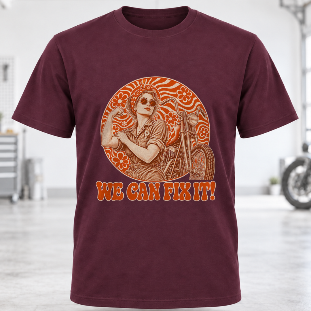 Vintage Rosie the Riveter 'We Can Fix It!' T-Shirt