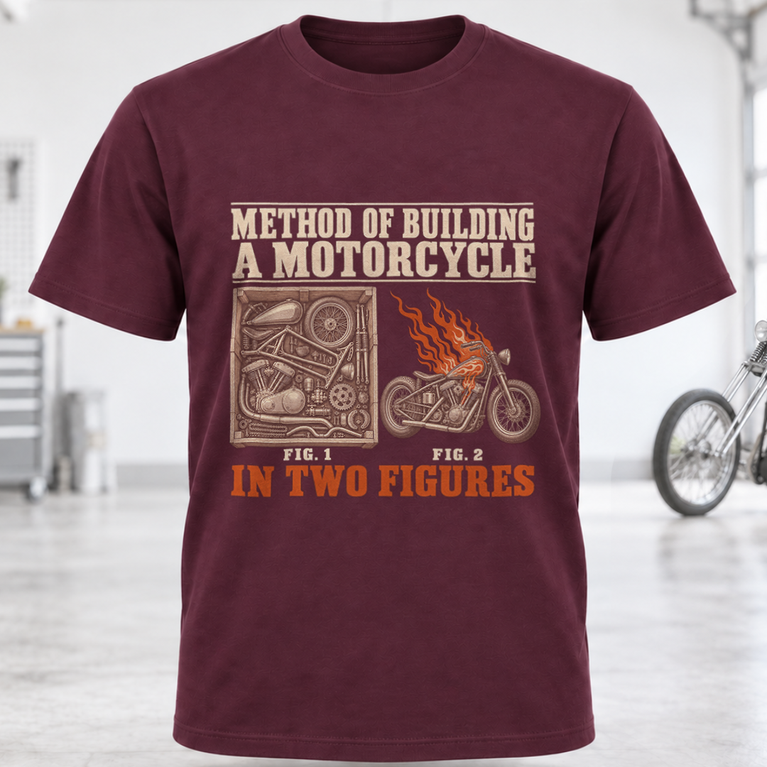 T-Shirt — "Method of Building a Motorcycle"