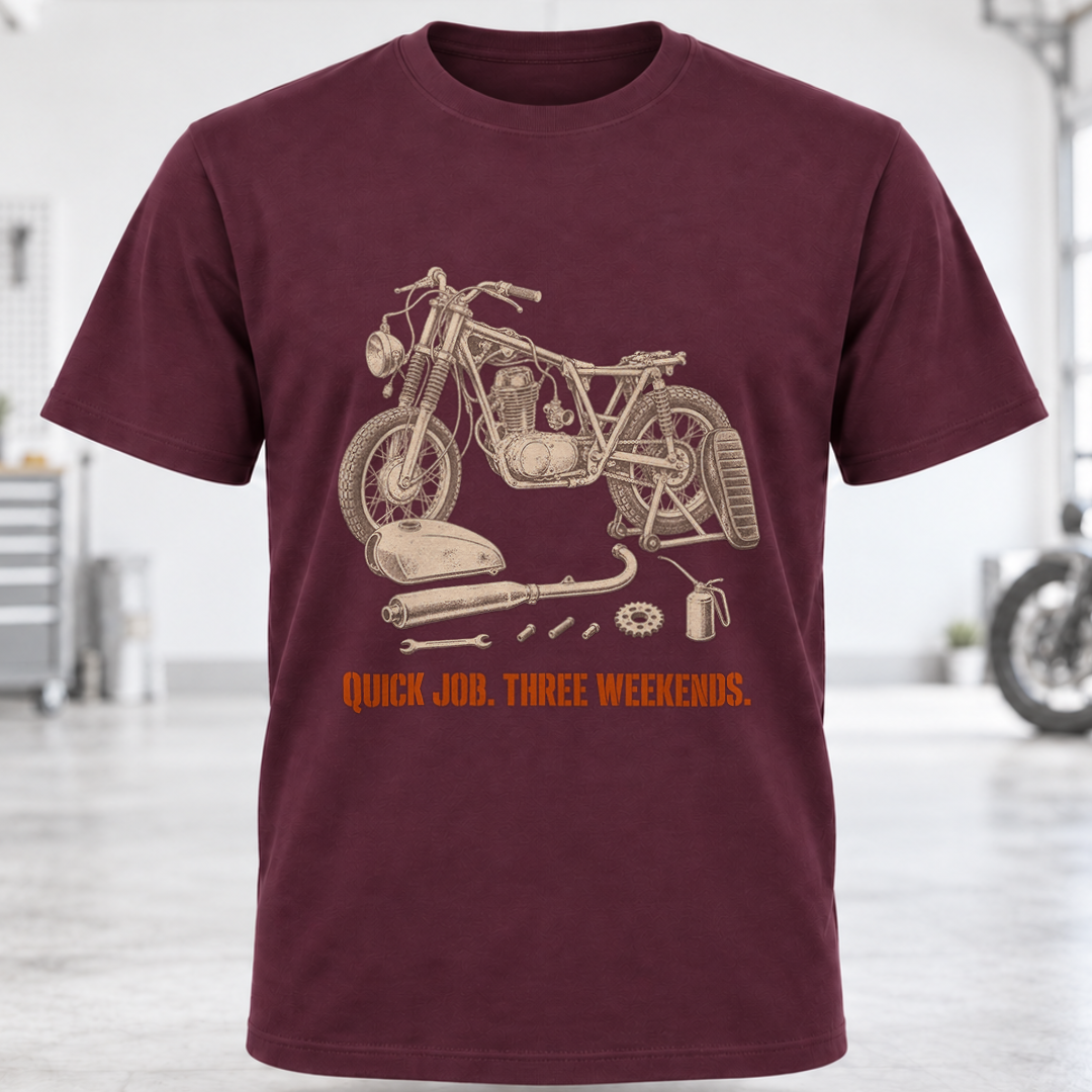 Quick Job, Three Weekends T-shirt