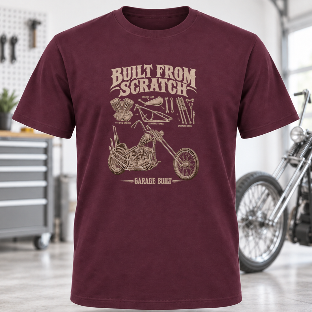 Built From Scratch Garage Built Chopper T-Shirt