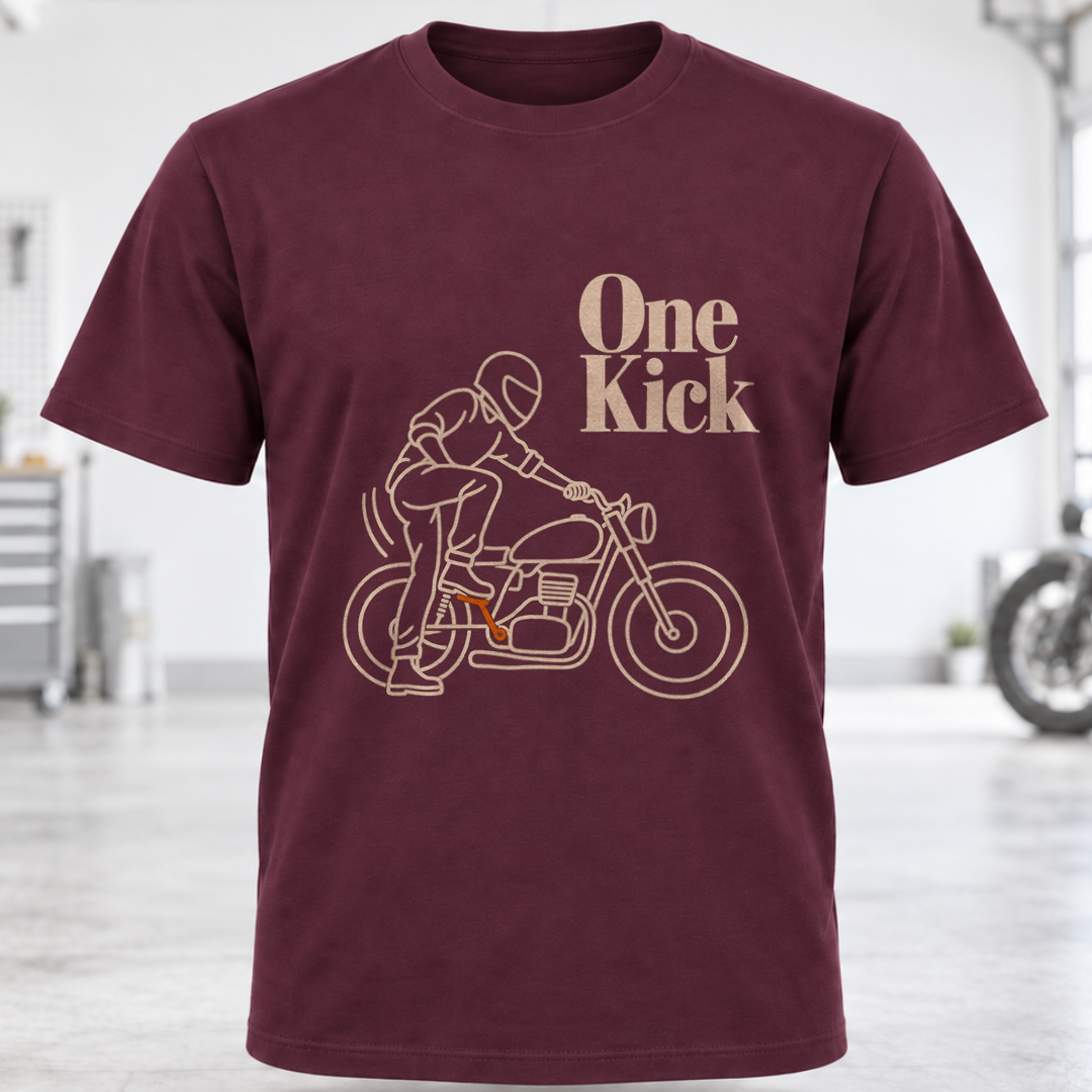 One Kick Motorcycle T-Shirt