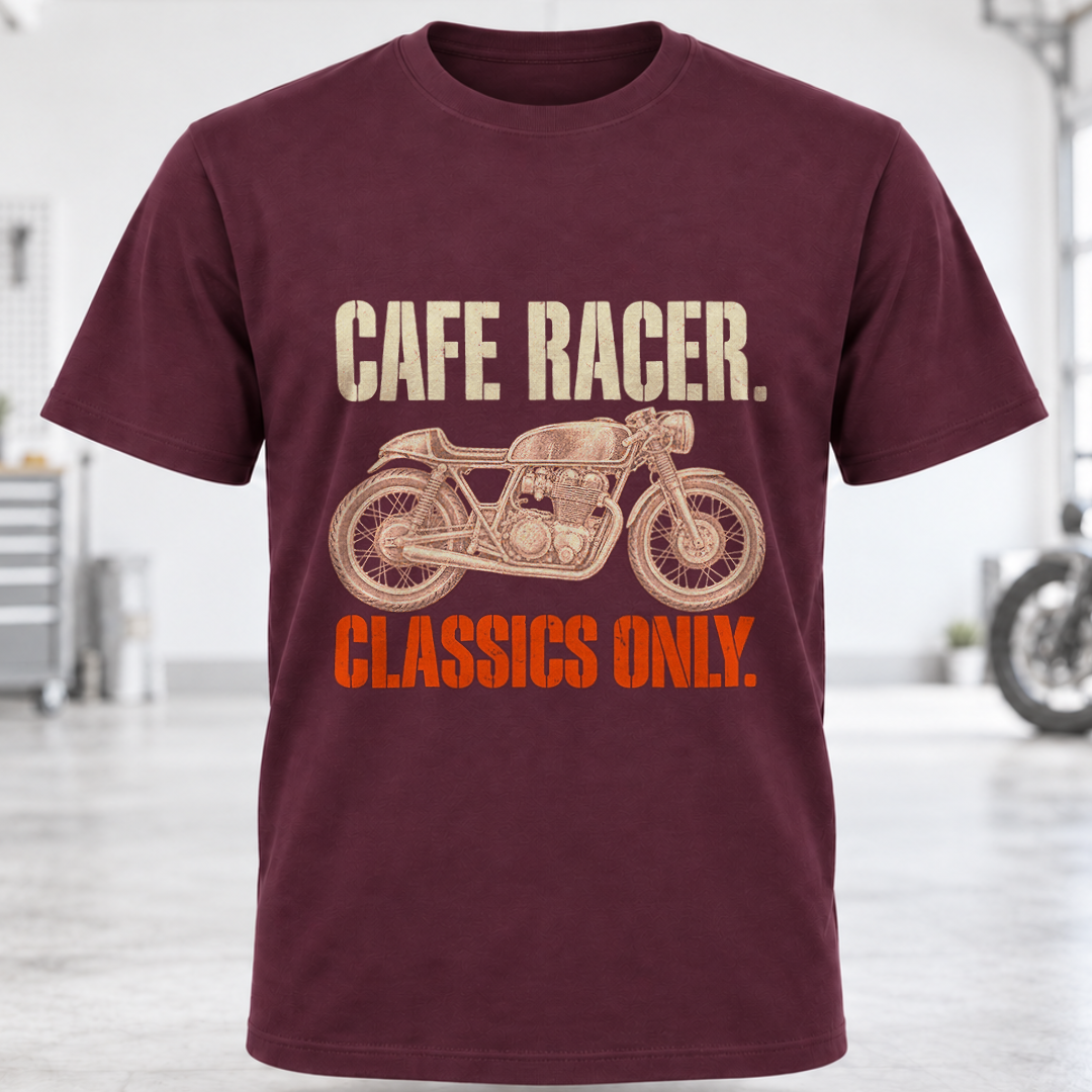 Cafe Racer T-Shirt – "Classics Only"