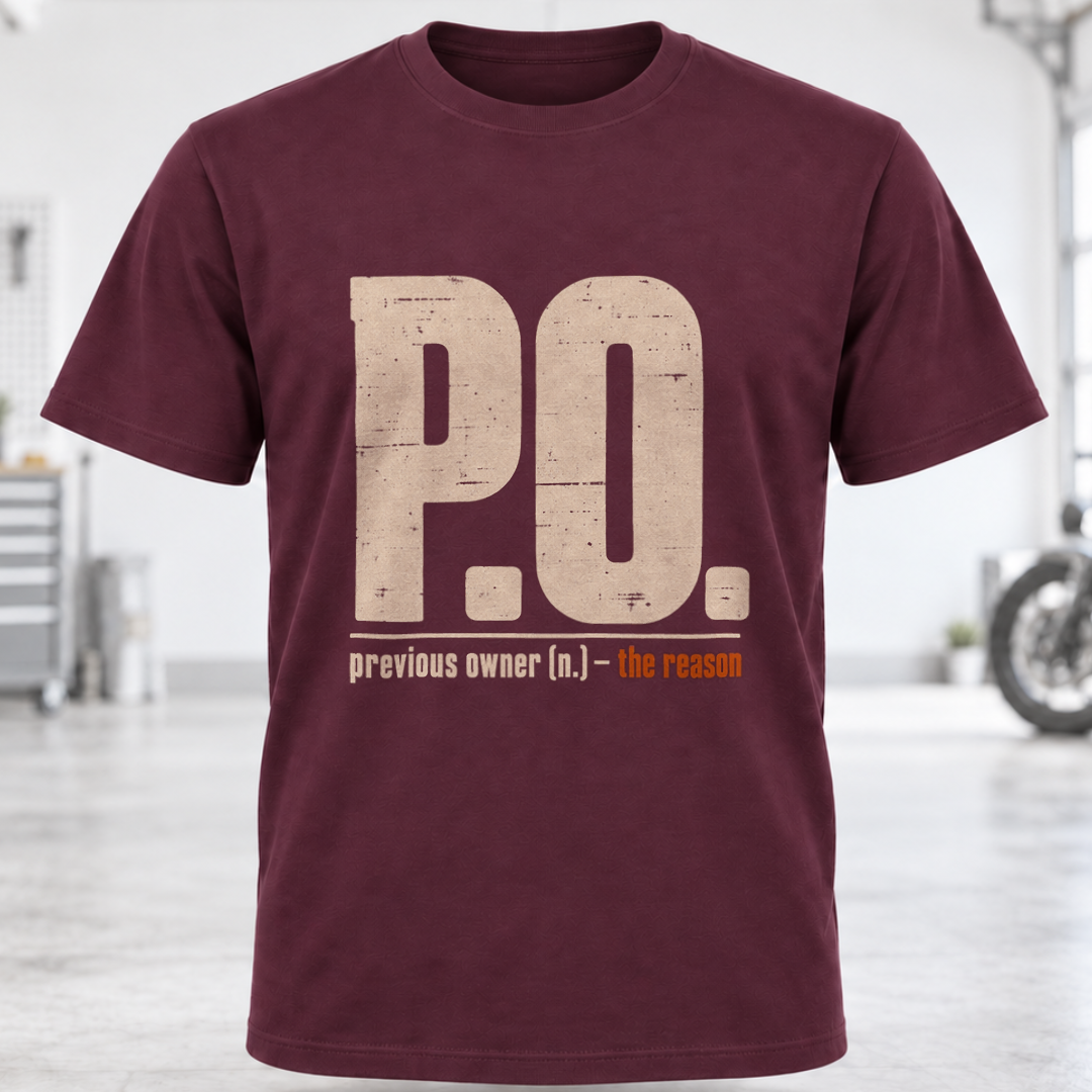PO. "Previous Owner" T‑Shirt