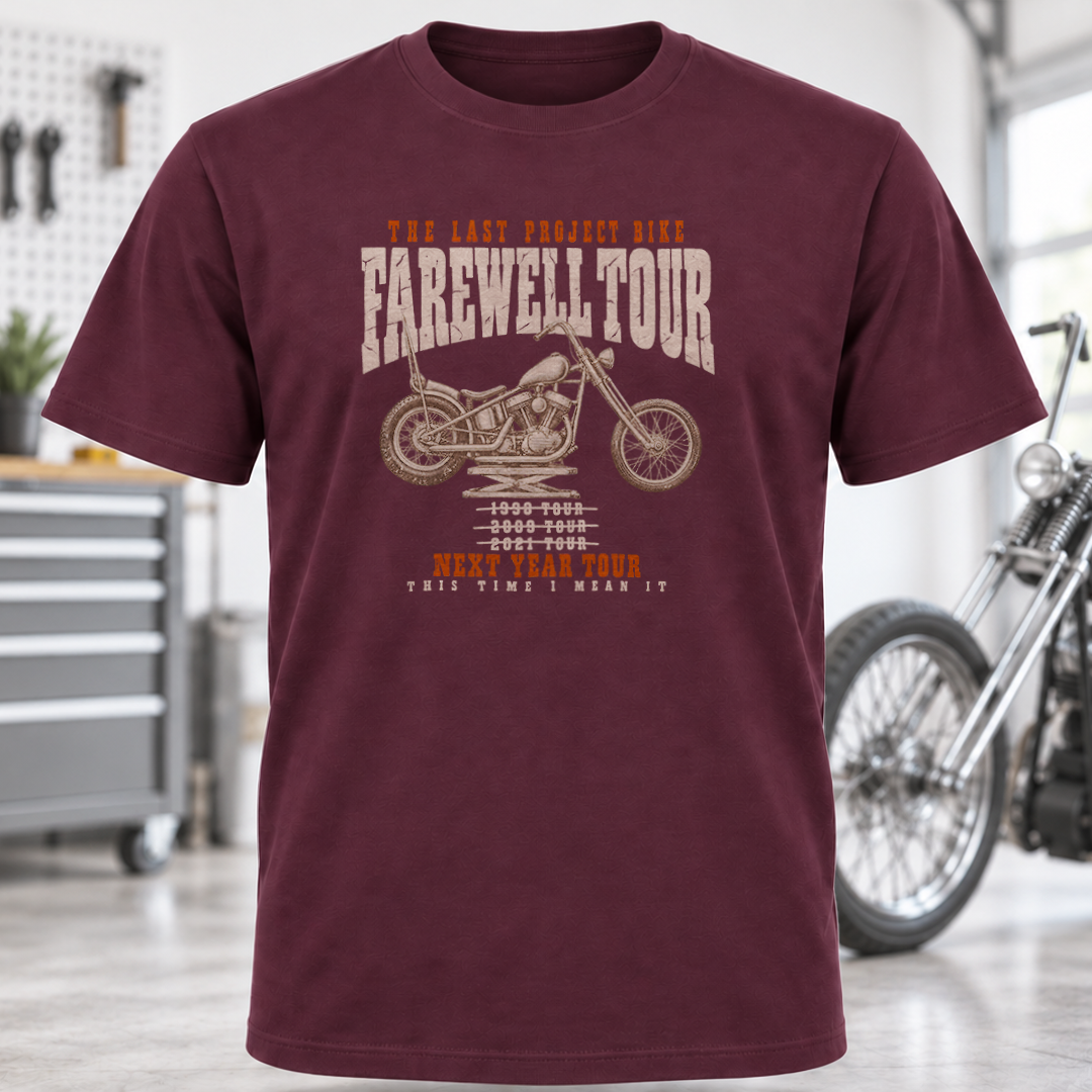 Farewell Tour Motorcycle Graphic T-Shirt