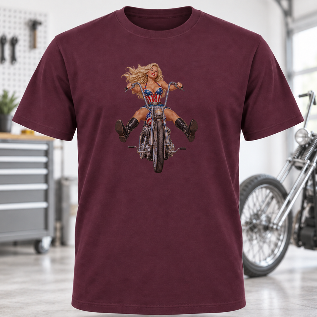 Biker Pinup T-Shirt