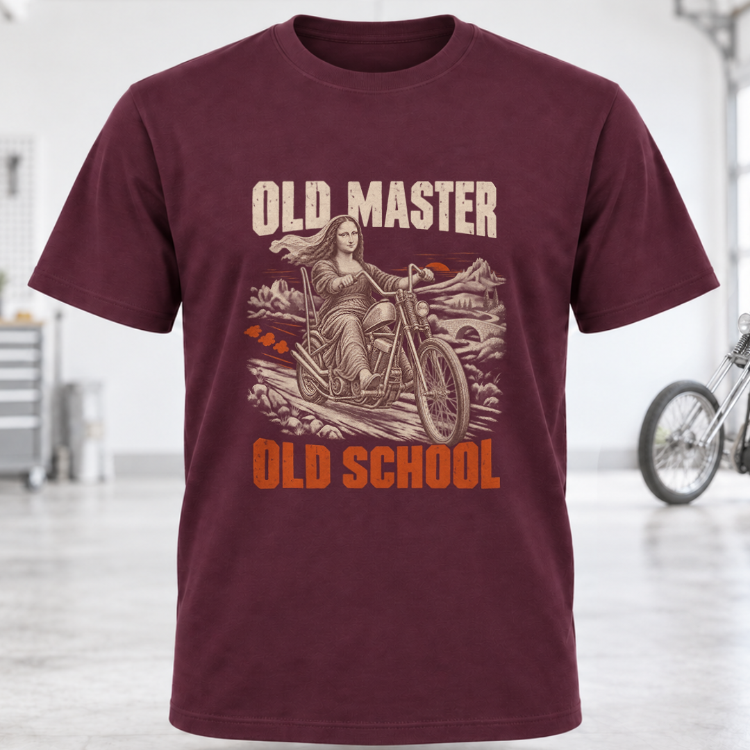 Old Master Old School Motorcycle T‑Shirt