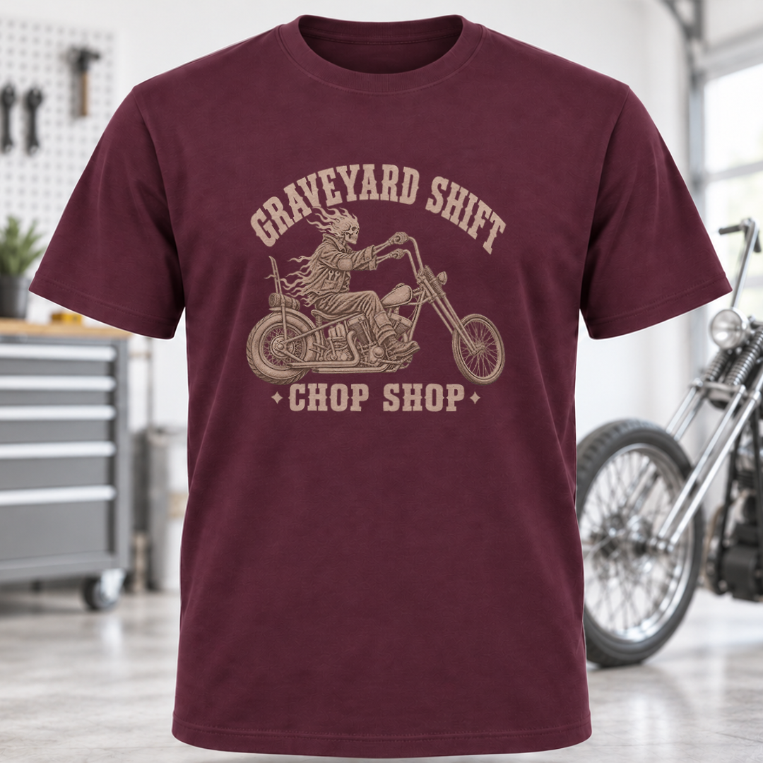 Graveyard Shift Chop Shop T‑Shirt
