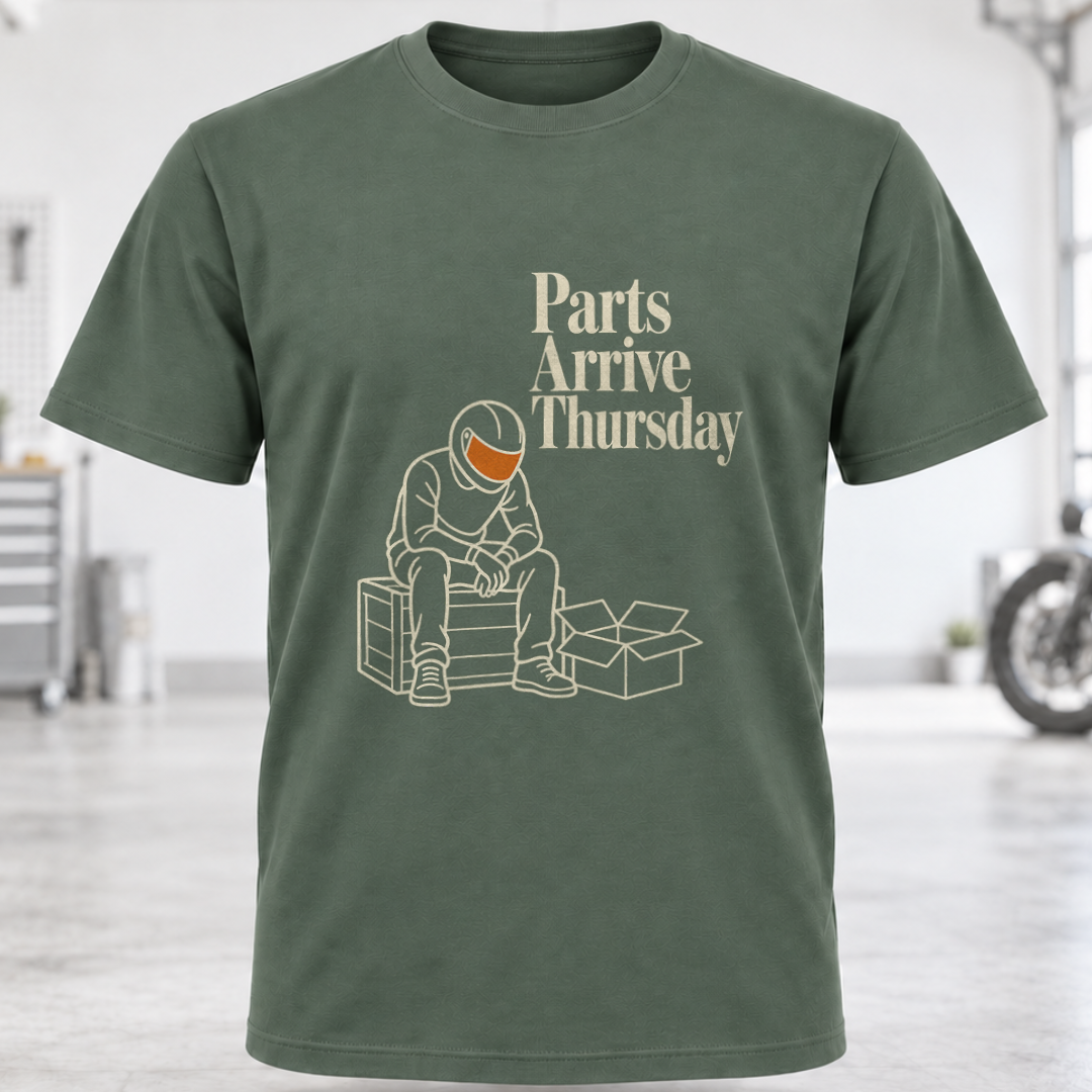 Parts Arrive Thursday T-Shirt