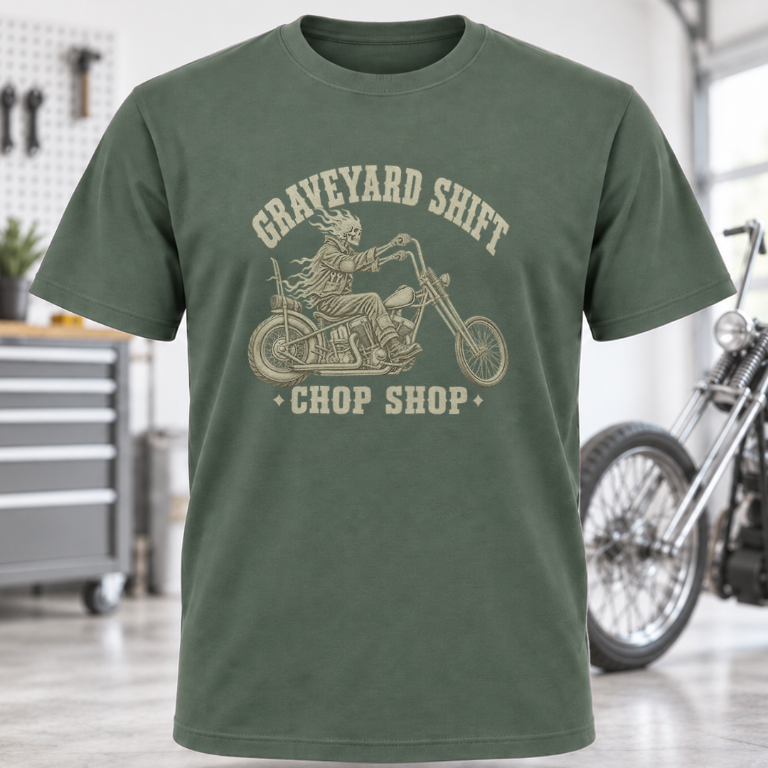 Graveyard Shift Chop Shop T‑Shirt