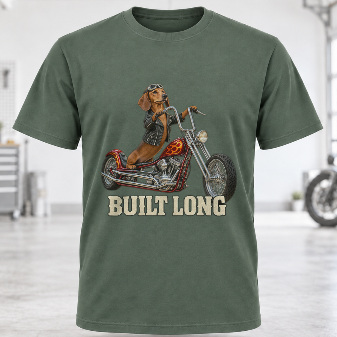 Built Long Motorcycle T-Shirt