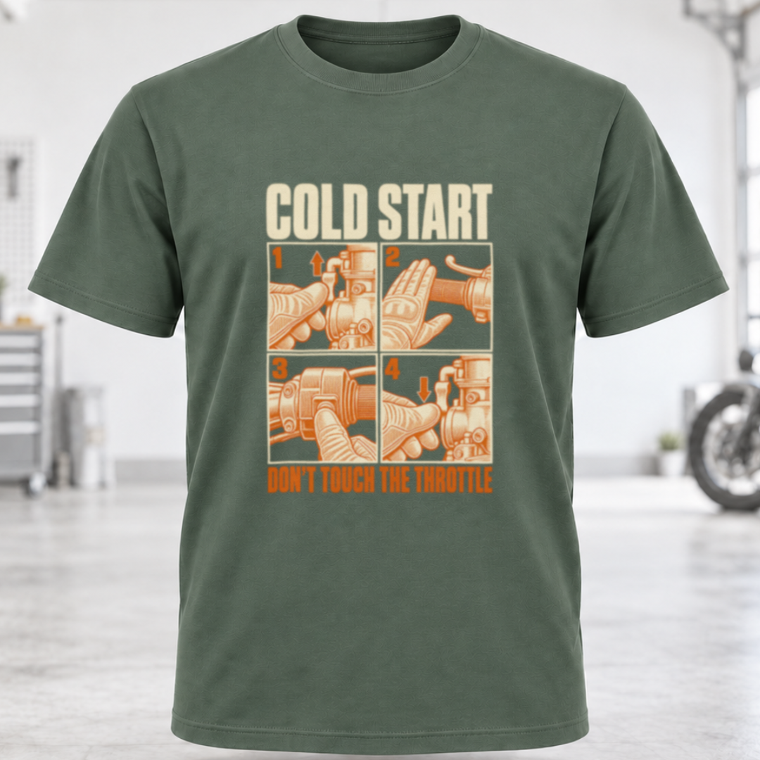 Cold Start Motorcycle T‑Shirt
