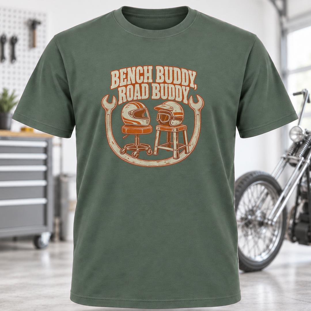 T‑Shirt - Bench Buddy, Road Buddy