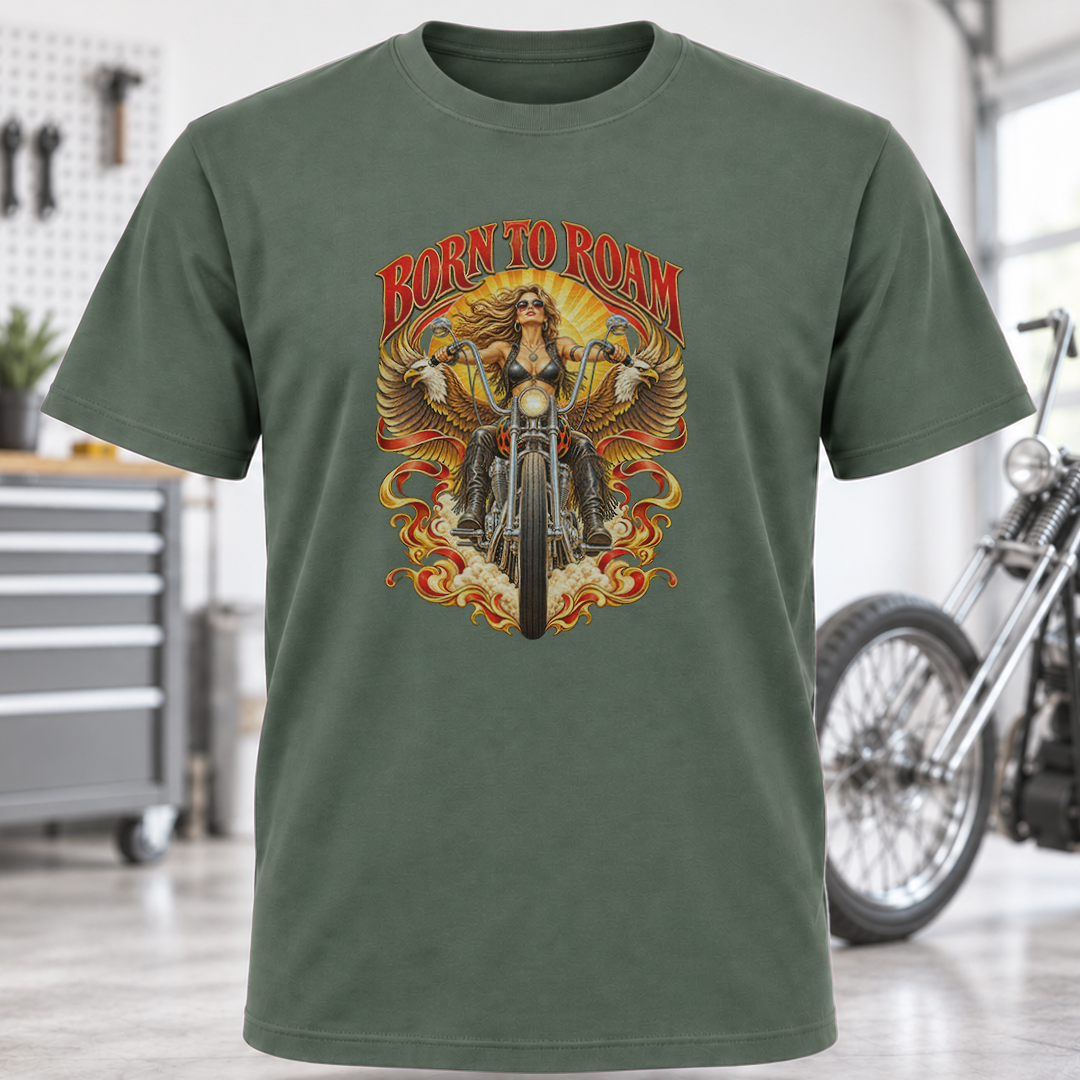 Born to Roam Chopper T-Shirt