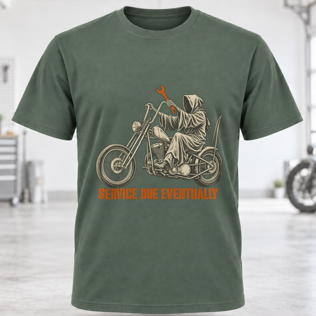 T‑Shirt - 'Service Due Eventually'