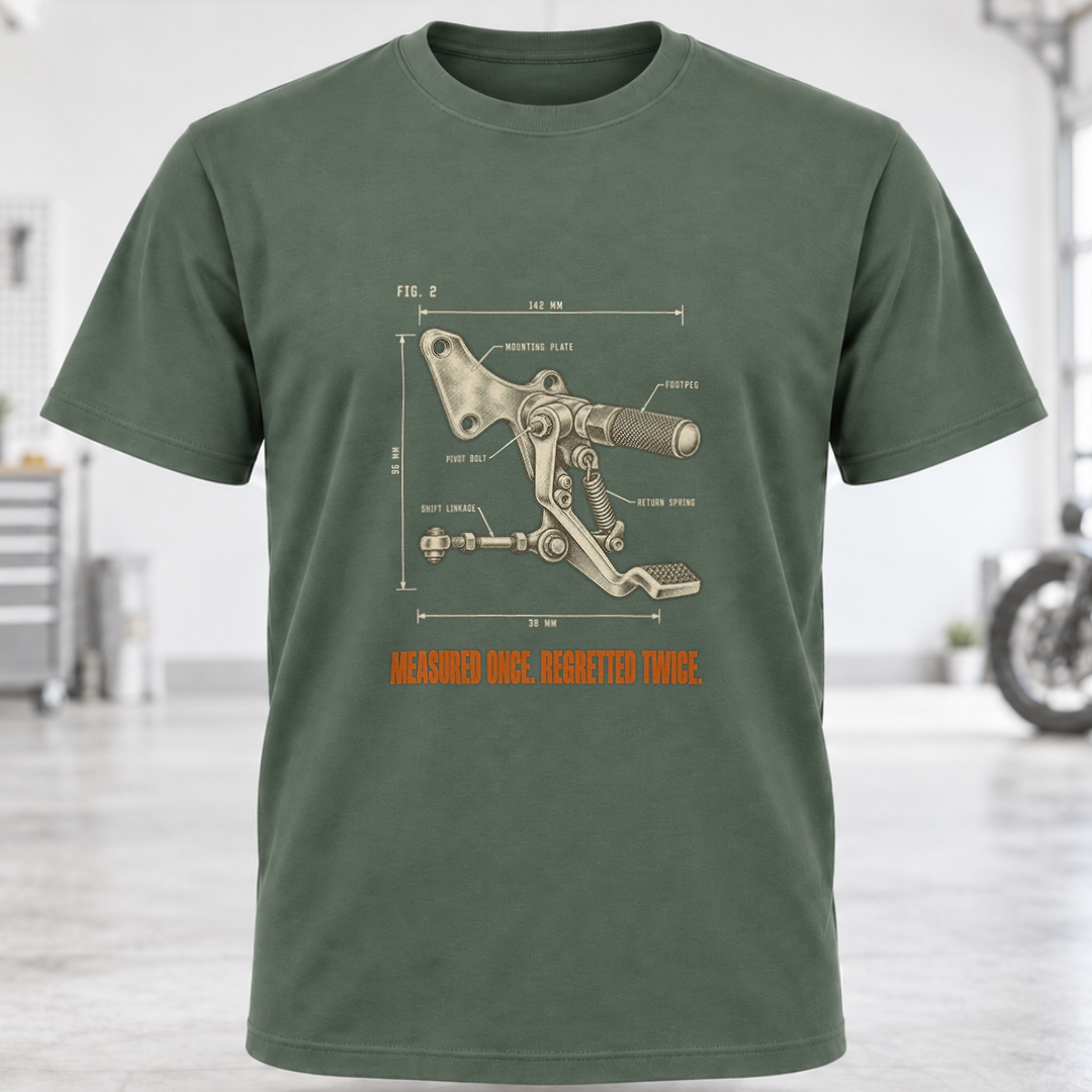 Bike Mechanic Blueprint T-Shirt
