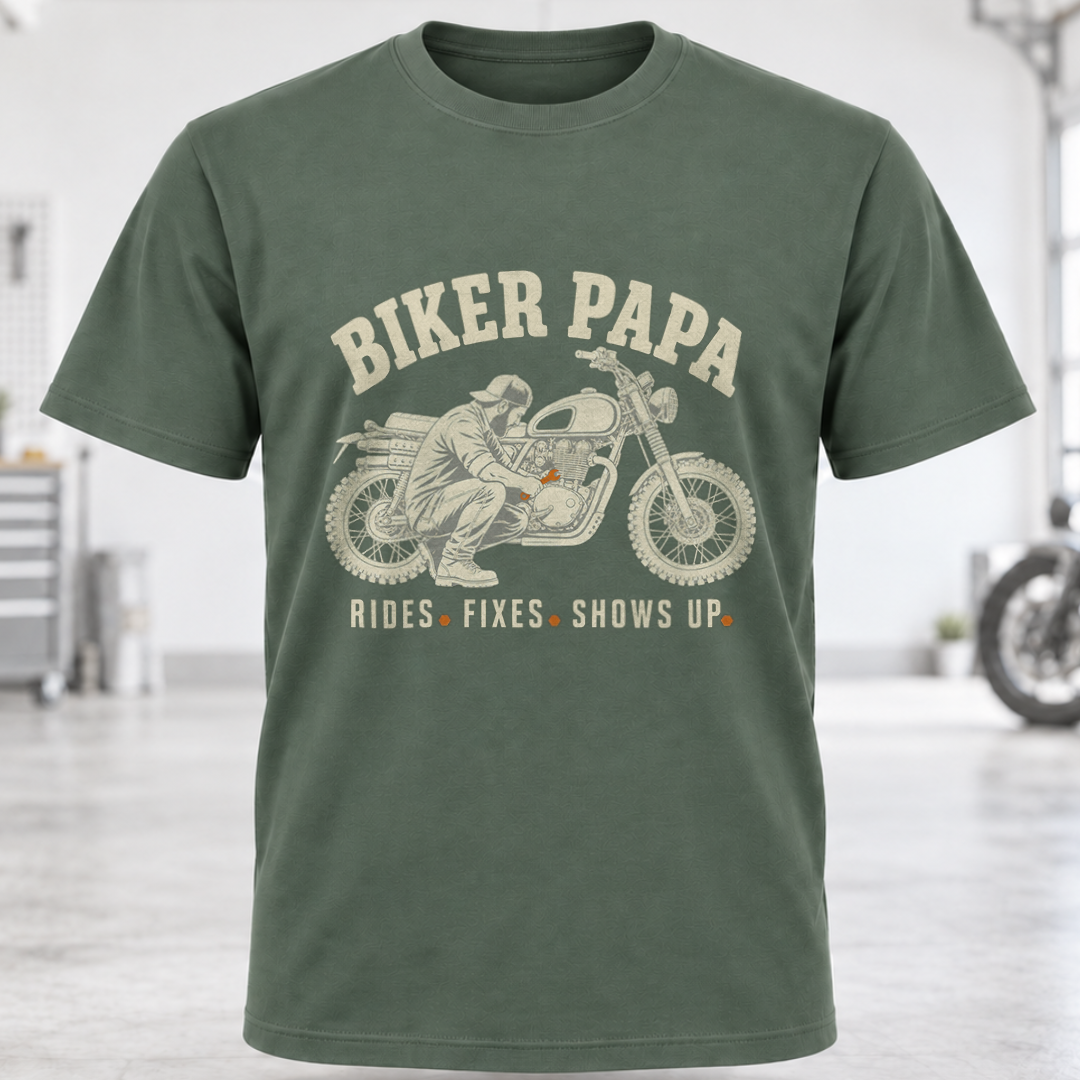 T-Shirt - Rides, Fixes, Shows Up