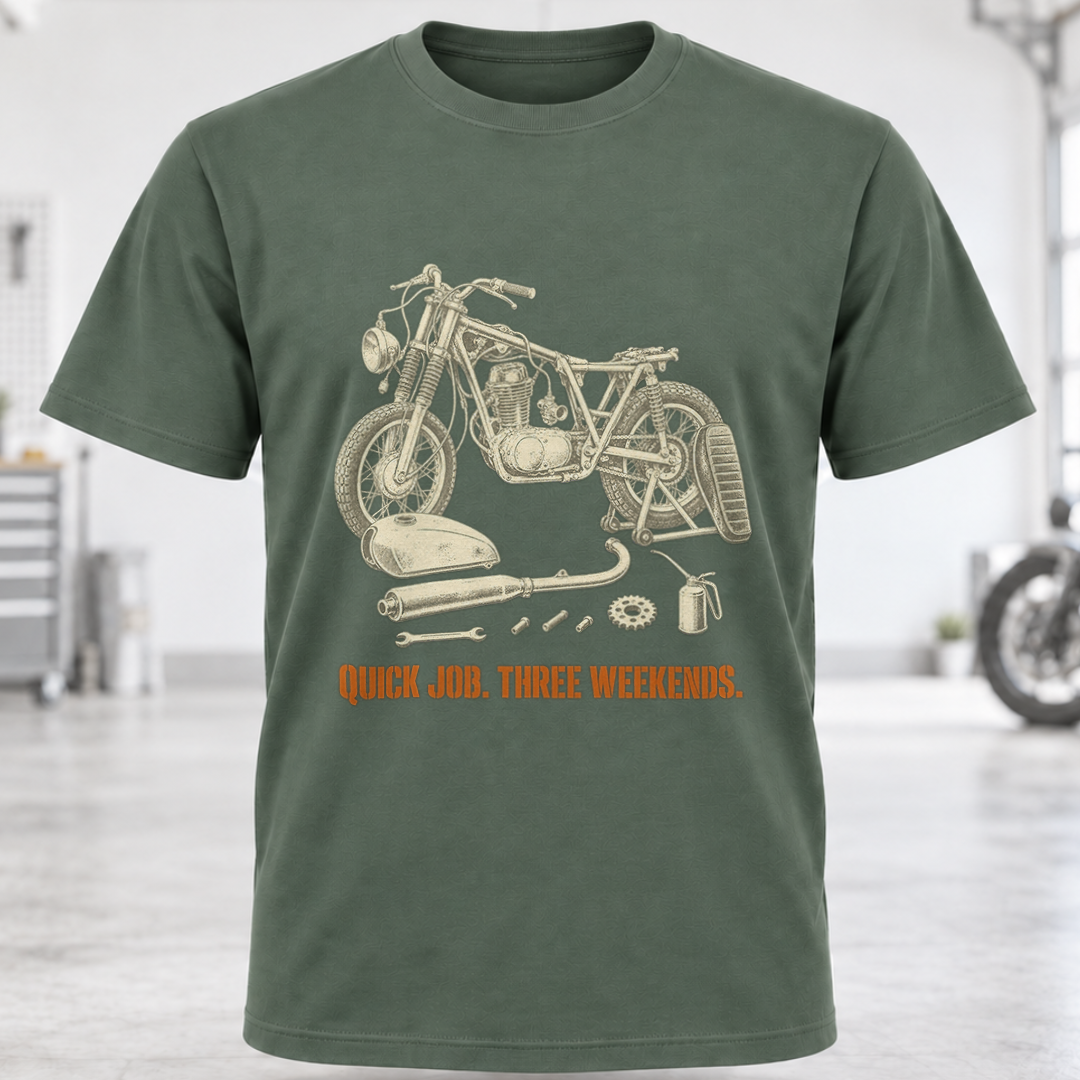 Quick Job, Three Weekends T-shirt
