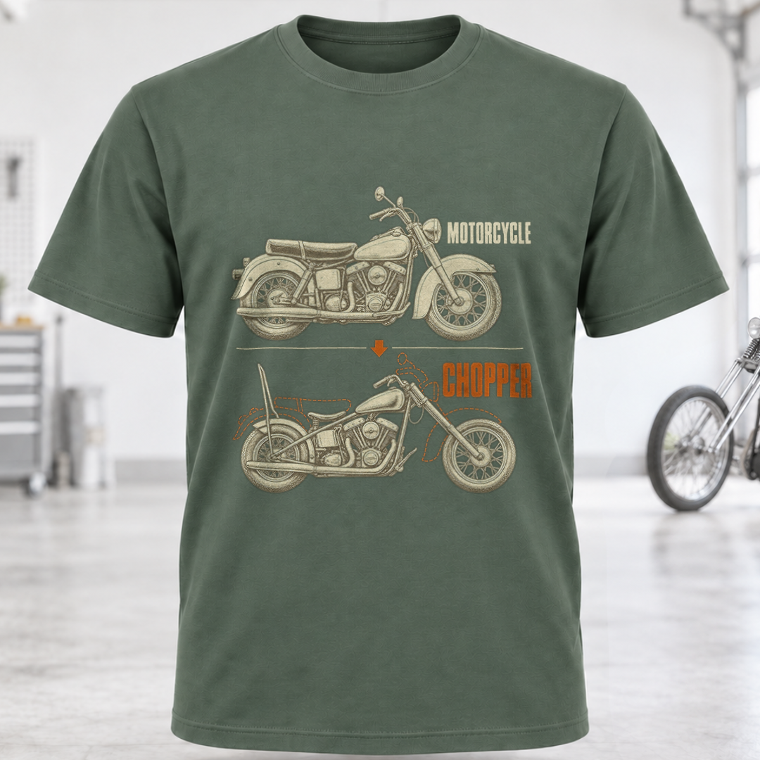 Motorcycle vs Chopper T-Shirt