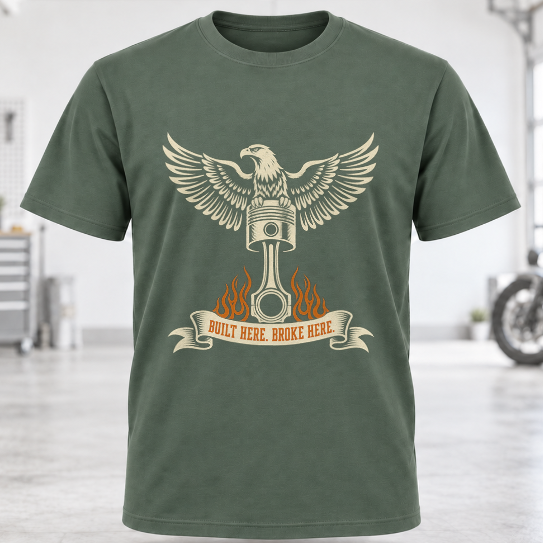 Mechanic Eagle Piston T-Shirt