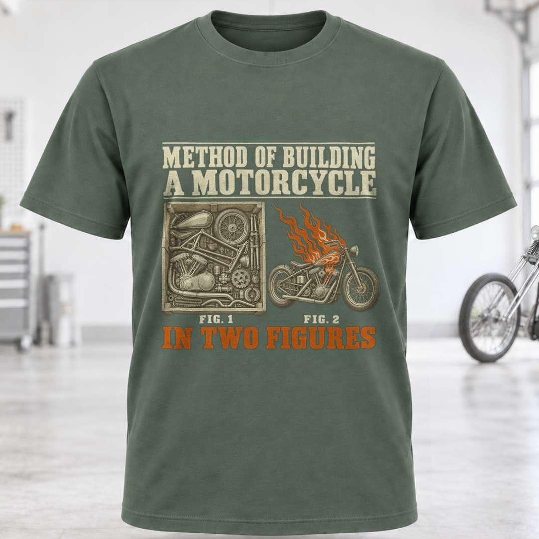 T-Shirt — "Method of Building a Motorcycle"