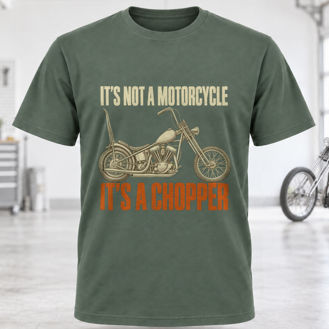 Chopper T-Shirt — "It's Not a Motorcycle, It's a Chopper"