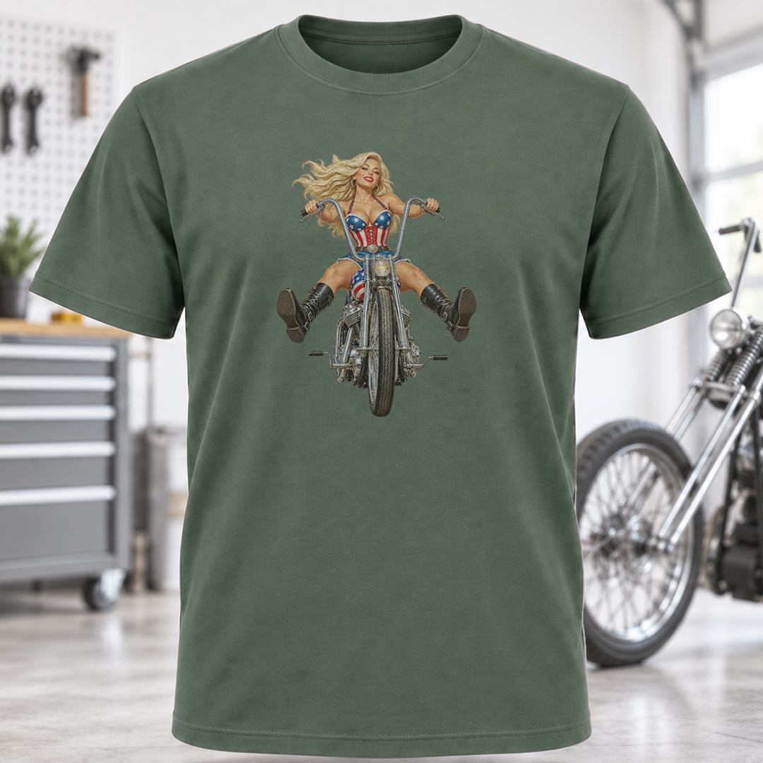 Biker Pinup T-Shirt