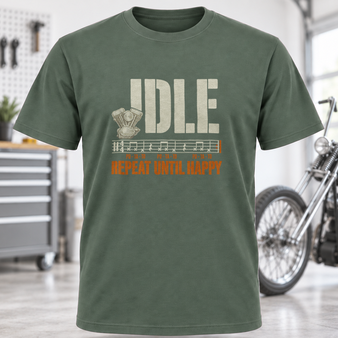 Idle Repeat Until Happy T-Shirt