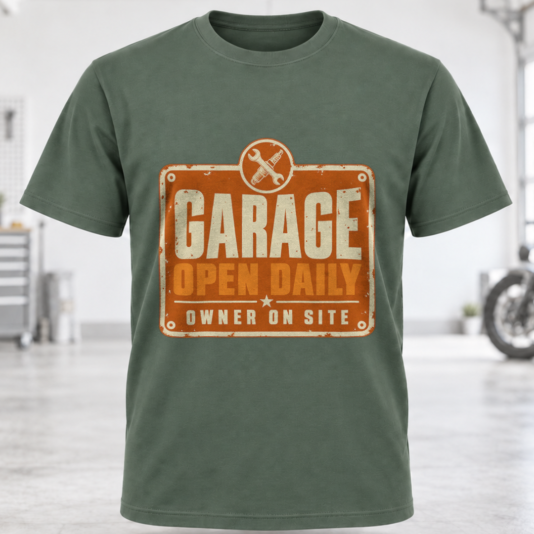 Garage Open Daily T-Shirt