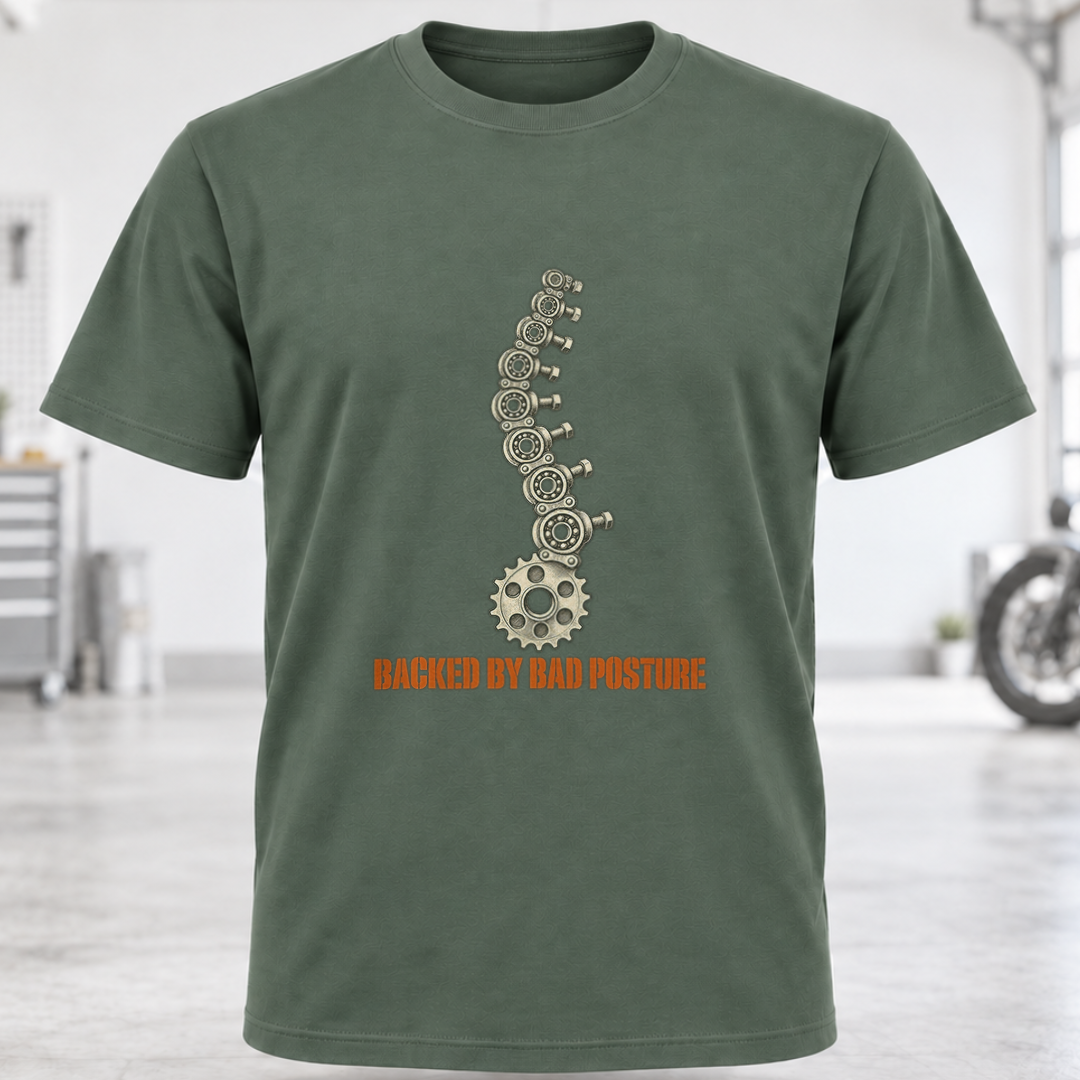 T-Shirt - 'Backed by Bad Posture'