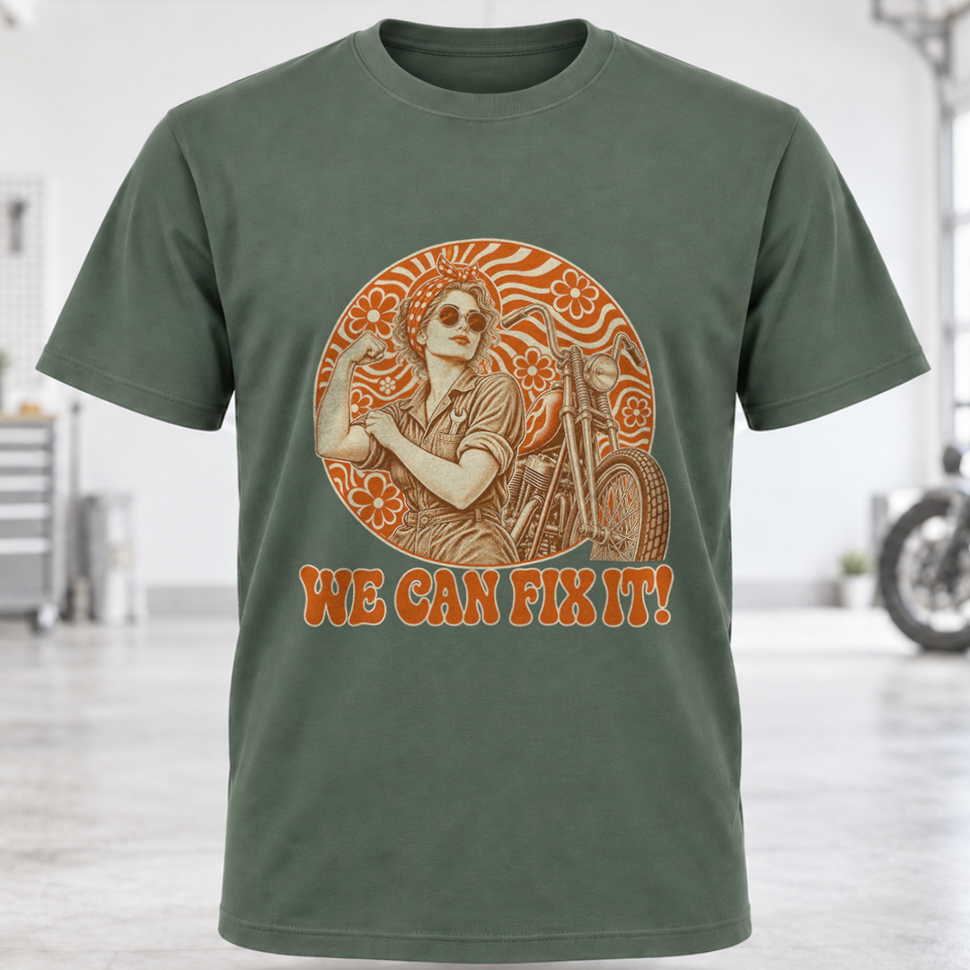 Vintage Rosie the Riveter 'We Can Fix It!' T-Shirt