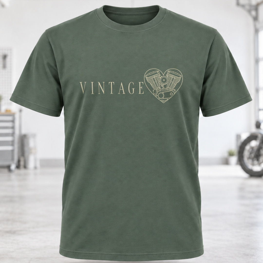 Vintage Heart Graphic T-Shirt