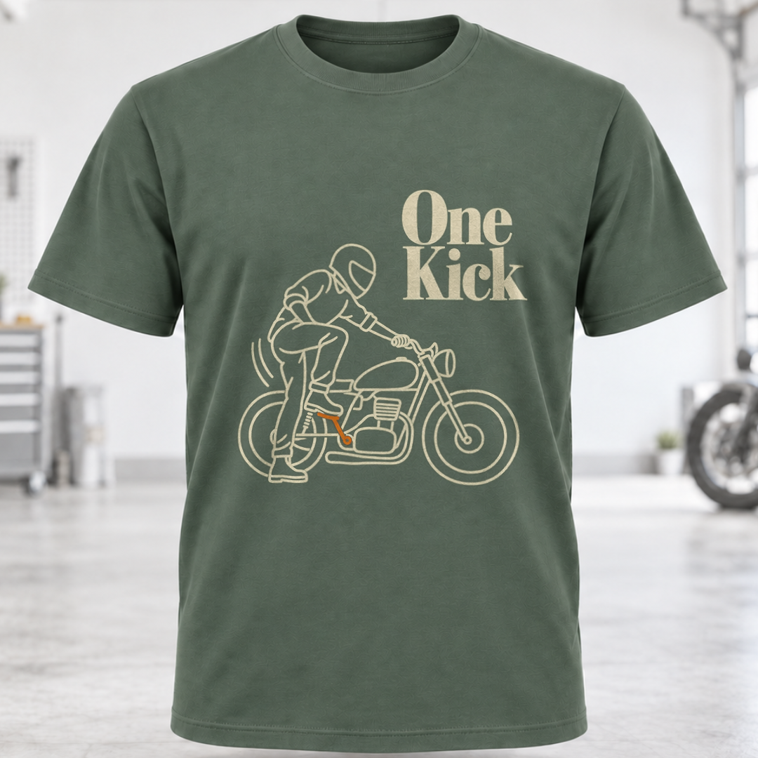 One Kick Motorcycle T-Shirt