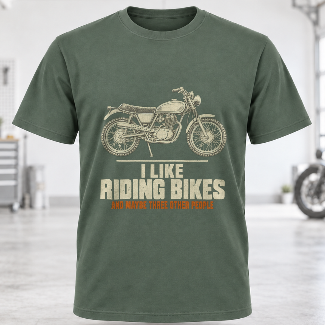 T-Shirt - "I Like Riding Bikes"