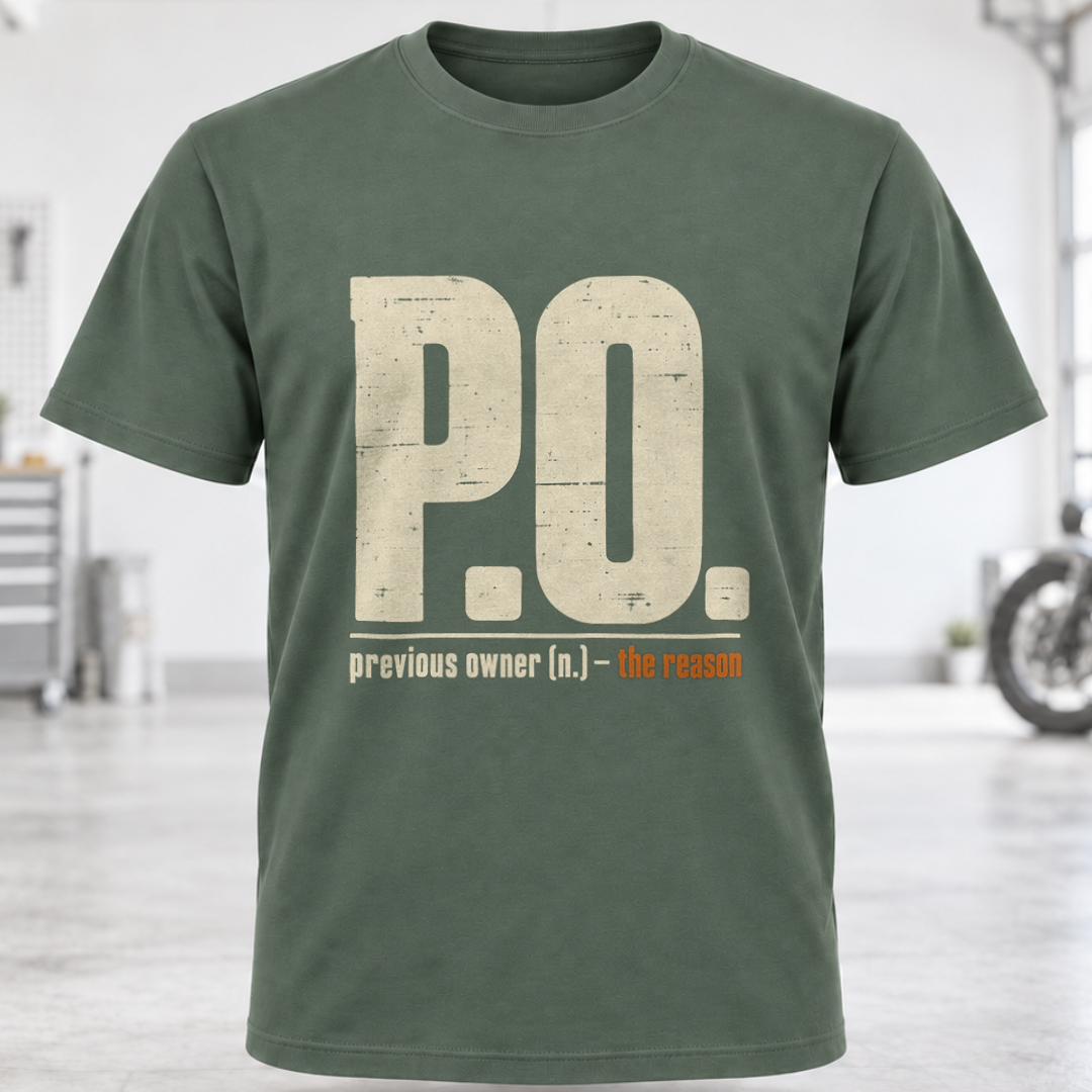 PO. "Previous Owner" T‑Shirt